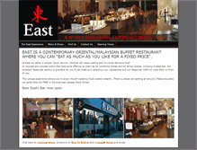 Tablet Screenshot of east-restaurants.co.uk